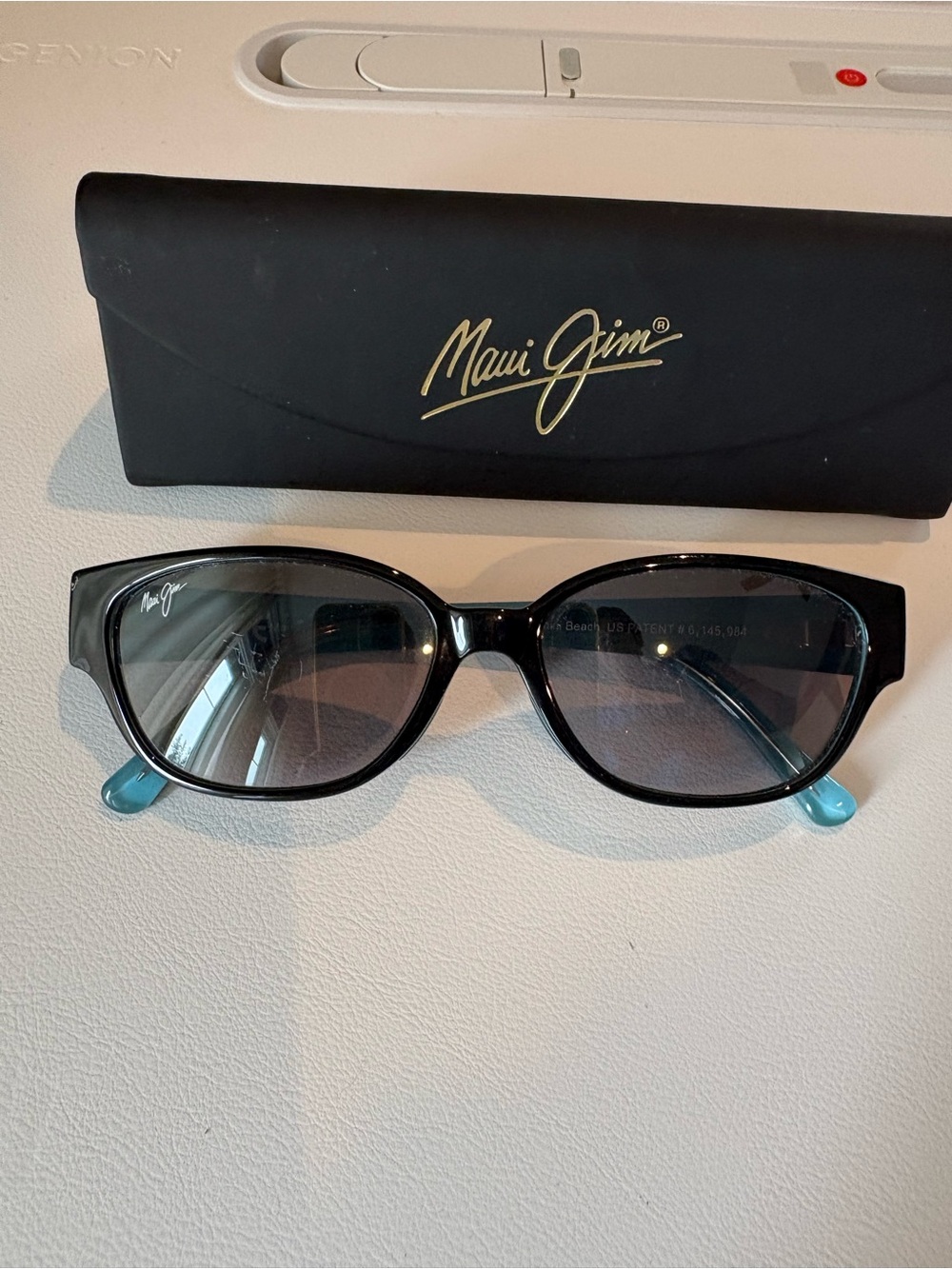 Maui Jim Anini Beach Women's Sunglasses with Blue Temple Tips